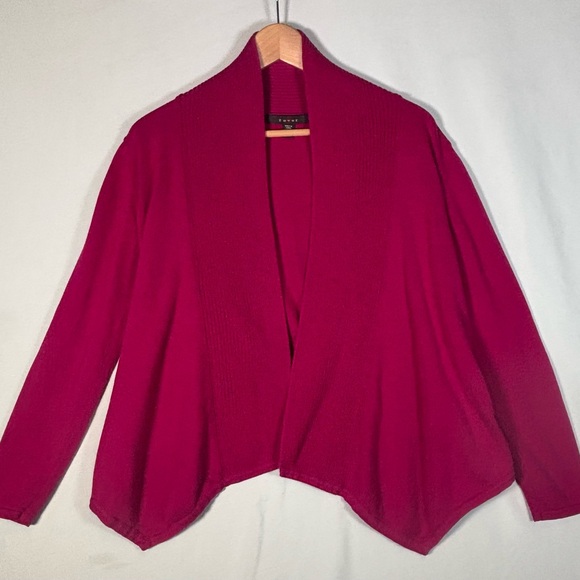 Fever Open Front Cardigan • Size S • Raspberry Knit - Picture 1 of 4